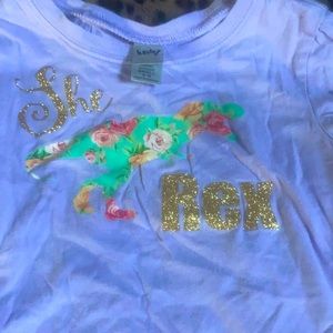 Lavender floral Dino tee